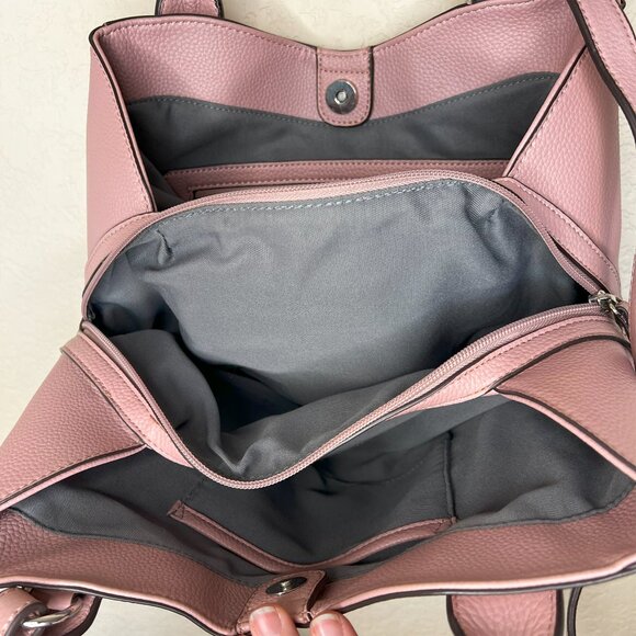 ✨ Closet Refresh - Perlina Amelia Dusty Rose Leather Satchel - Picture 10 of 14